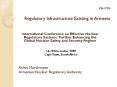 CN-177/5 Regulatory Infrastructure Existing in Armenia PowerPoint PPT Presentation