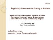 CN-177/5 Regulatory Infrastructure Existing in Armenia