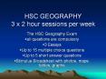 HSC GEOGRAPHY 3 x 2 hour sessions per week PowerPoint PPT Presentation
