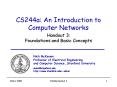 CS244a: An Introduction to Computer Networks PowerPoint PPT Presentation