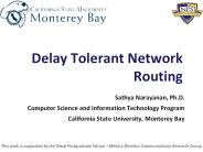 Delay Tolerant Network Routing