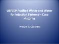 USP/EP Purified Water and Water for Injection Systems  PowerPoint PPT Presentation