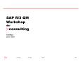 SAP R/3 QM Workshop der jwconsulting Frankfurt 25.01.2001 PowerPoint PPT Presentation