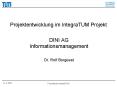 Projektentwicklung im IntegraTUM Projekt PowerPoint PPT Presentation
