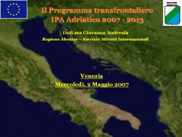 Il Programma transfrontaliero