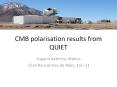 CMB polarisation results from QUIET PowerPoint PPT Presentation