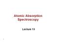 Atomic Absorption Spectroscopy PowerPoint PPT Presentation
