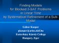 Finding Models for Blocked 3-SAT Problems in Linear Time by Systematical Refinement of a Sub-Model PowerPoint PPT Presentation