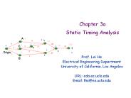 Chapter 3a Static Timing Analysis