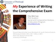 My Experience of Writing the Comprehensive Exam