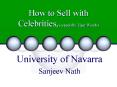 How to Sell with Celebrities, (especially Tiger Woods) PowerPoint PPT Presentation