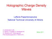 Holographic Charge Density Waves