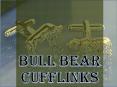 Bull And Bear Cufflink PowerPoint PPT Presentation