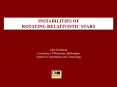 INSTABILITIES OF ROTATING RELATIVISTIC STARS PowerPoint PPT Presentation