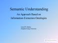 Semantic Understanding PowerPoint PPT Presentation