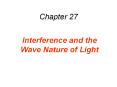 Interference and the Wave Nature of Light PowerPoint PPT Presentation