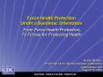 Force Health Protection Under a Syndemic Orientation  From Force Health Protection, To Forces for Protecting Health PowerPoint PPT Presentation