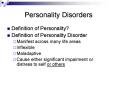Personality Disorders PowerPoint PPT Presentation