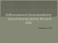 Differentiated Accountability    Initial Sustainability Review      FPE PowerPoint PPT Presentation
