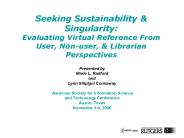 Seeking Sustainability