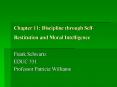 Chapter 11: Discipline through Self-Restitution and Moral Intelligence PowerPoint PPT Presentation