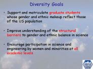 Diversity Goals