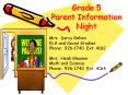 Grade 5 Parent Information Night PowerPoint PPT Presentation