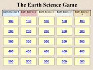 The Earth Science Game