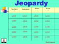 Jeopardy PowerPoint PPT Presentation