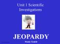 Unit 1 Scientific Investigations PowerPoint PPT Presentation