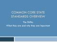 Common Core State Standards Overview PowerPoint PPT Presentation