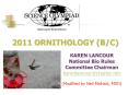 2011 ORNITHOLOGY (B/C) PowerPoint PPT Presentation