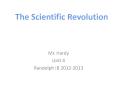 The Scientific Revolution PowerPoint PPT Presentation