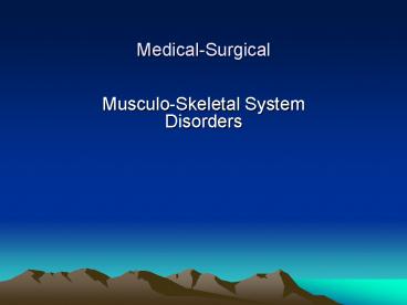 Medical-Surgical