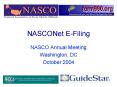 NASCONet E-Filing PowerPoint PPT Presentation