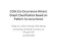 COM (Co-Occurrence Miner): Graph Classification Based on Pattern Co-occurrence