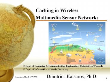 Caching in Wireless Multimedia Sensor Networks