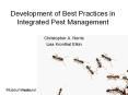 Development of Best Practices in Integrated Pest Management PowerPoint PPT Presentation