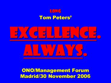 long Tom Peters