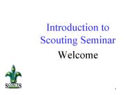 Introduction to Scouting Seminar