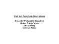 Civil Air Patrol Job Descriptions PowerPoint PPT Presentation