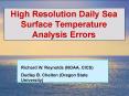 High Resolution Daily Sea Surface Temperature Analysis Errors PowerPoint PPT Presentation
