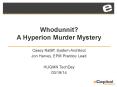 Whodunnit? A Hyperion Murder Mystery PowerPoint PPT Presentation