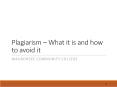 Plagiarism  PowerPoint PPT Presentation