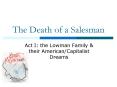 The Death of a Salesman PowerPoint PPT Presentation