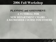 2006 Fall Workshop