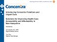 Introducing Concentra TotalCare and Urgent Care: Solutions for Improving Health Care Accessibility and Affordability in New Hampshire PowerPoint PPT Presentation