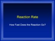 Reaction Rate
