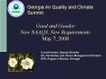 Good and Gooder: New NAAQS, New Requirements May 7, 2008 PowerPoint PPT Presentation