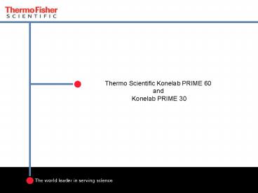 Thermo Scientific Konelab PRIME 60 and  Konelab PRIME 30